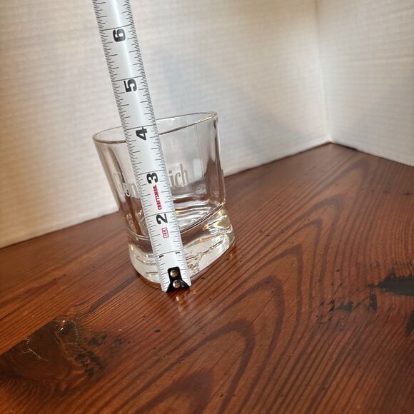 Glenfiddich Etched Embossed Stag Head Triangle Scotch Whiskey Glass - Picture 9 of 9